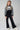 Siyah Beyaz Çizgili İkili Tasarım Örme Kız Çocuk Sweatshirt